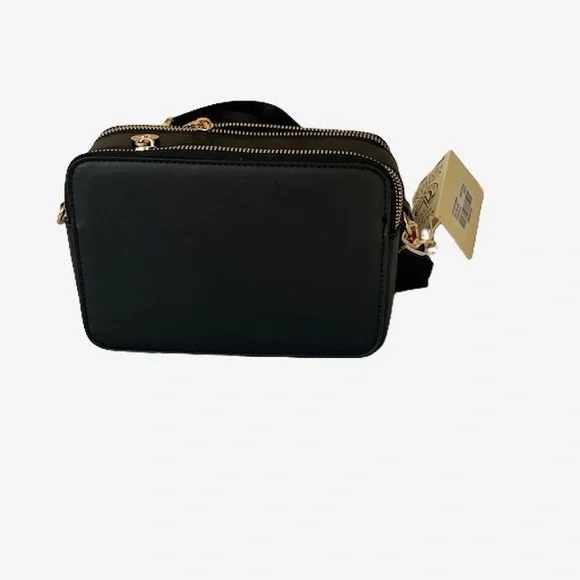 Valentino Orlandi Studded Crossbody Camera Bag, Black w/Gold-Toned Hardware. - Picture 6 of 9